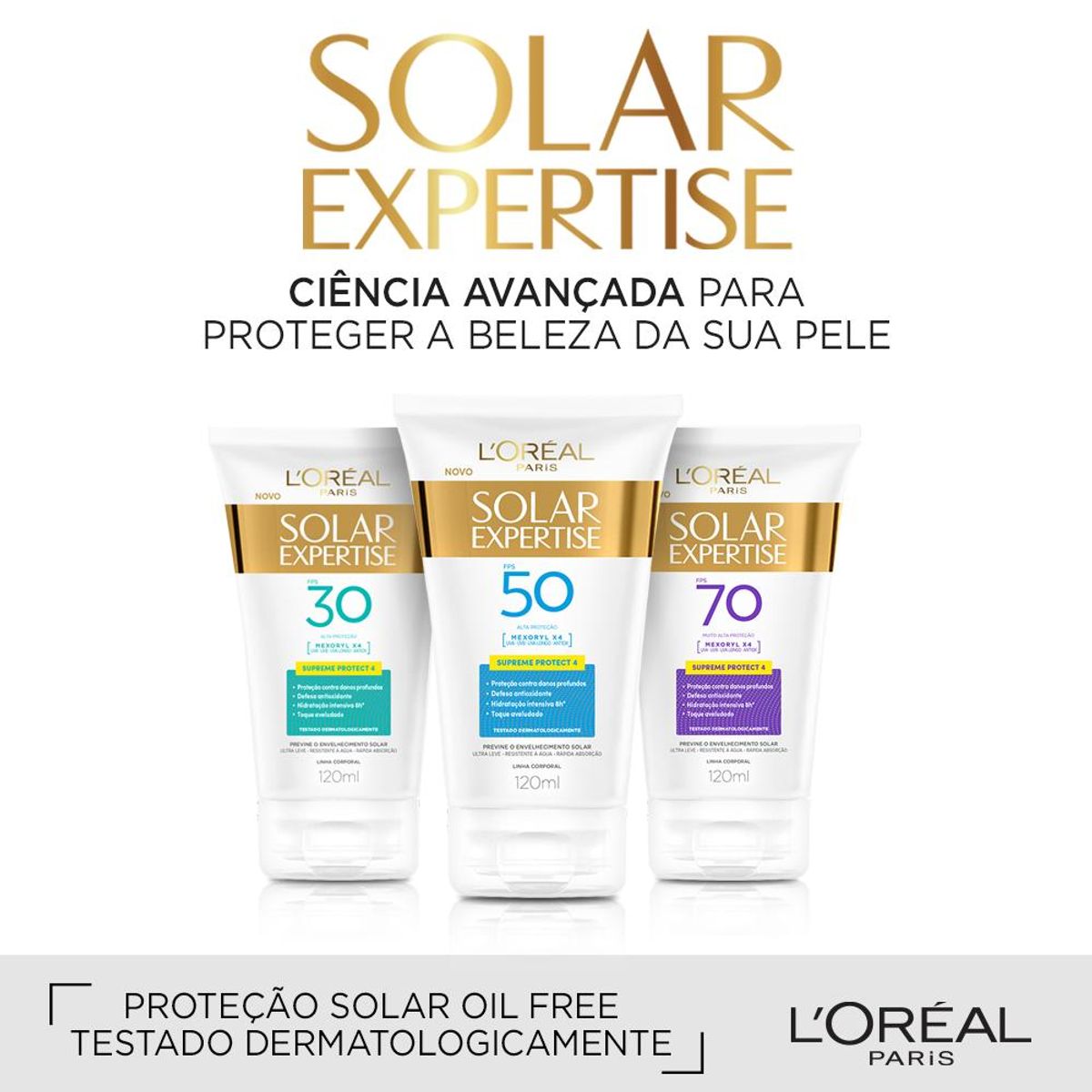 Protetor Solar Corporal L'Oréal Paris Solar Expertise Supreme Protect 4 FPS 50, 120ml image number 5
