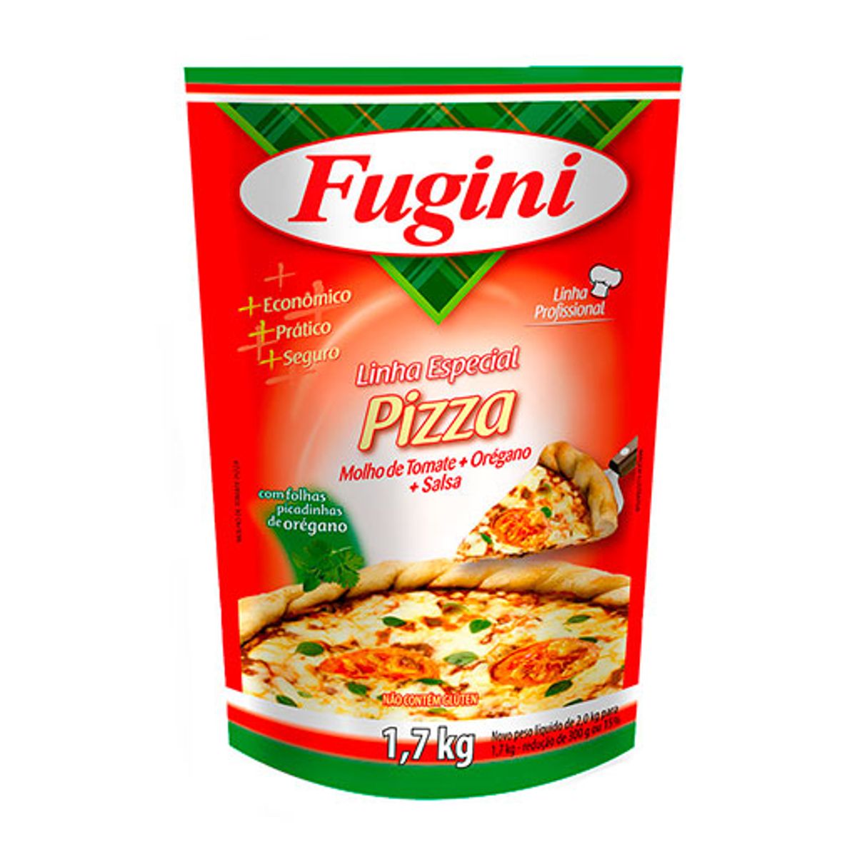 Molho de Tomate Fugini Pizza Sachê 1,7kg image number 0