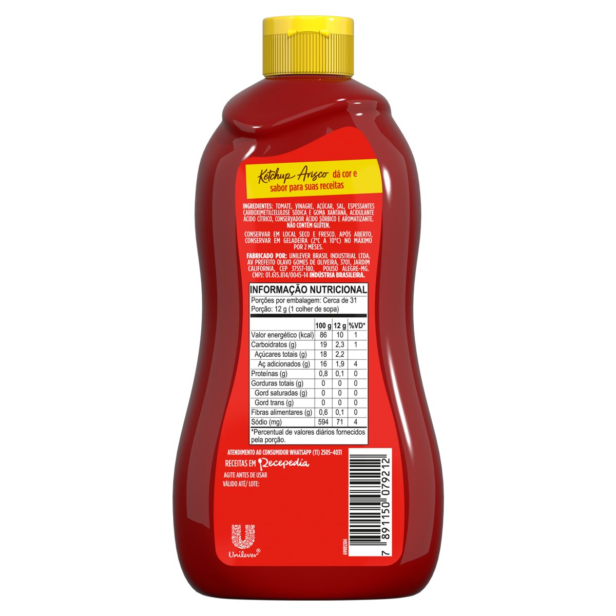 Ketchup Arisco Squeeze 370g image number 1