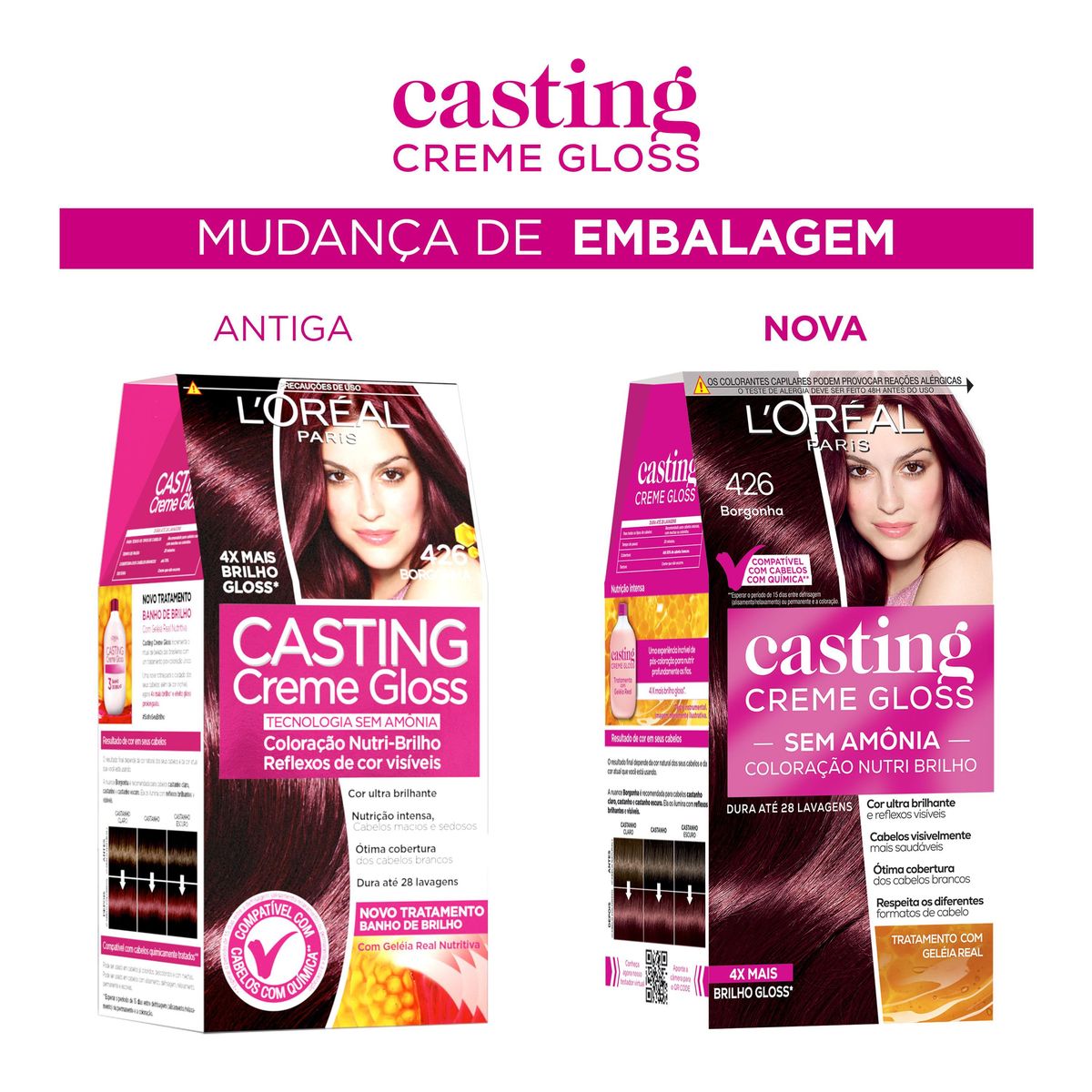 Coloração Casting L'Oréal 426 Borgonha Creme Gloss image number 1