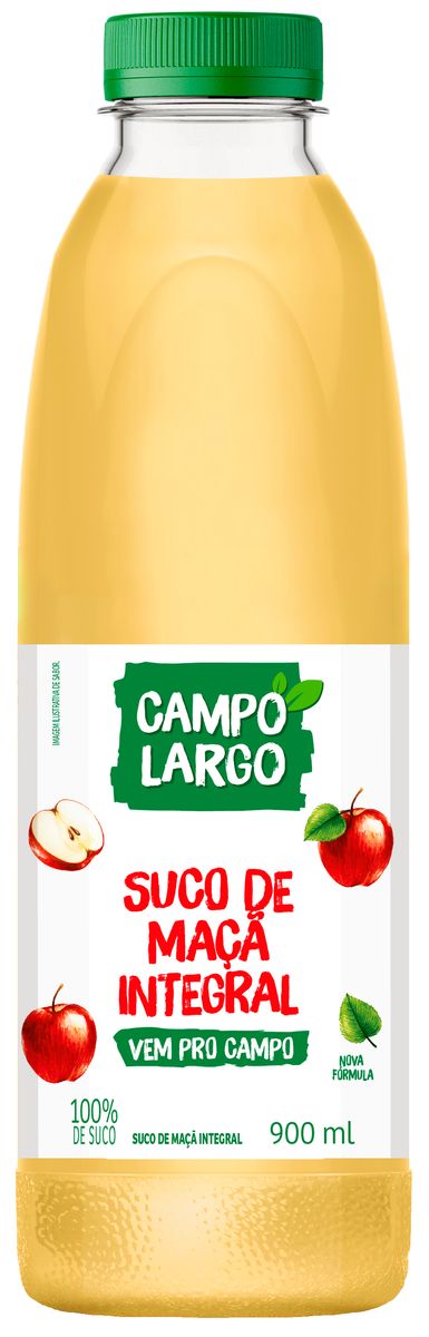 Suco Maçã Campo Largo Integral 900ml