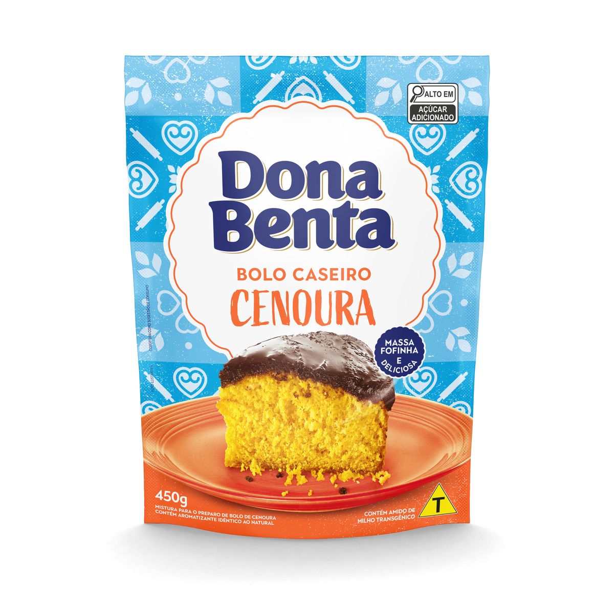 Mistura para Bolo Dona Benta Cenoura Sachê 450g image number 0