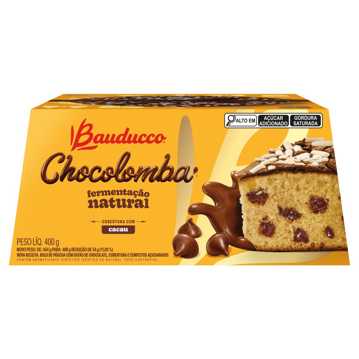 Chocolomba Bauducco Gotas de Chocolate Caixa 400g image number 1