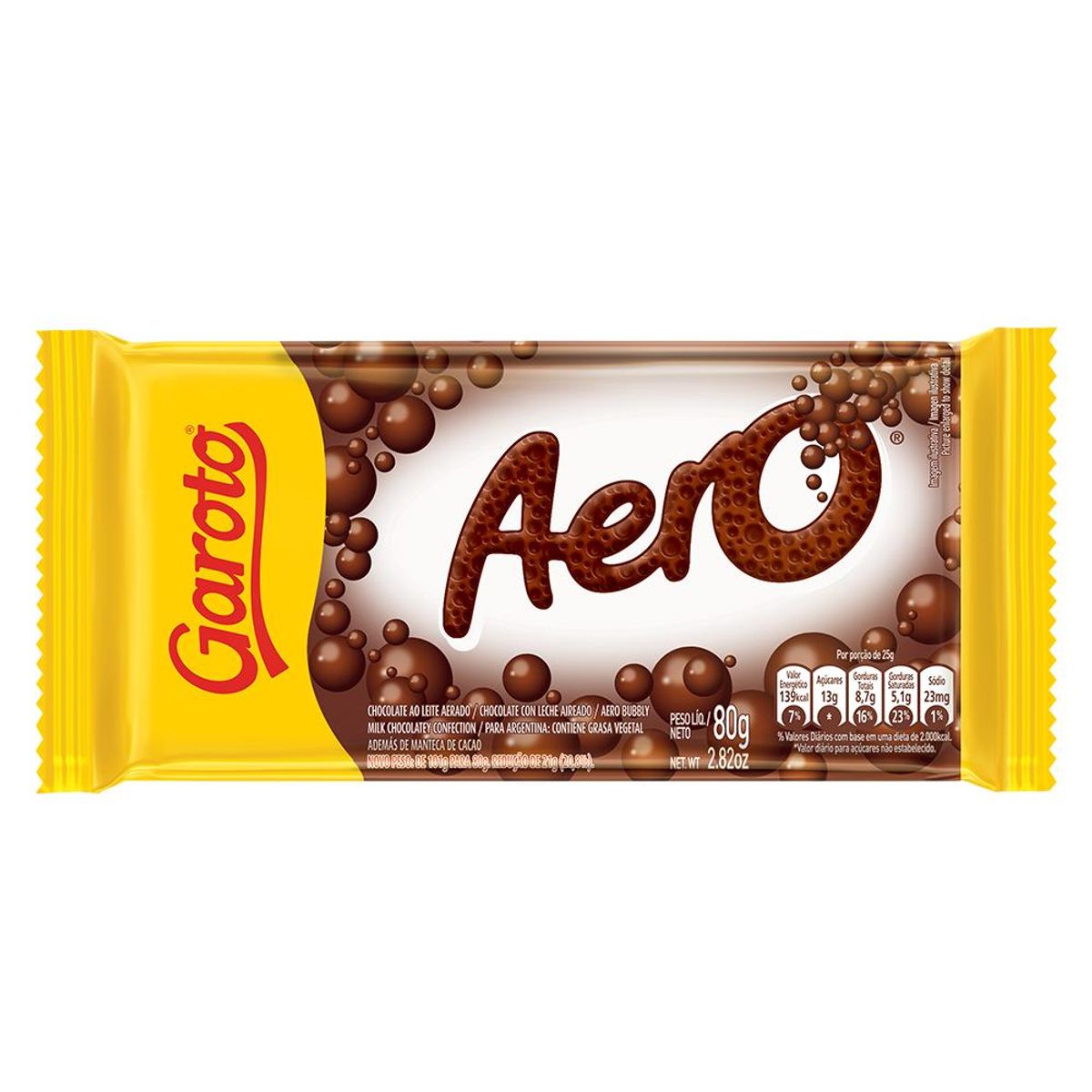Chocolate GAROTO Aero 80g