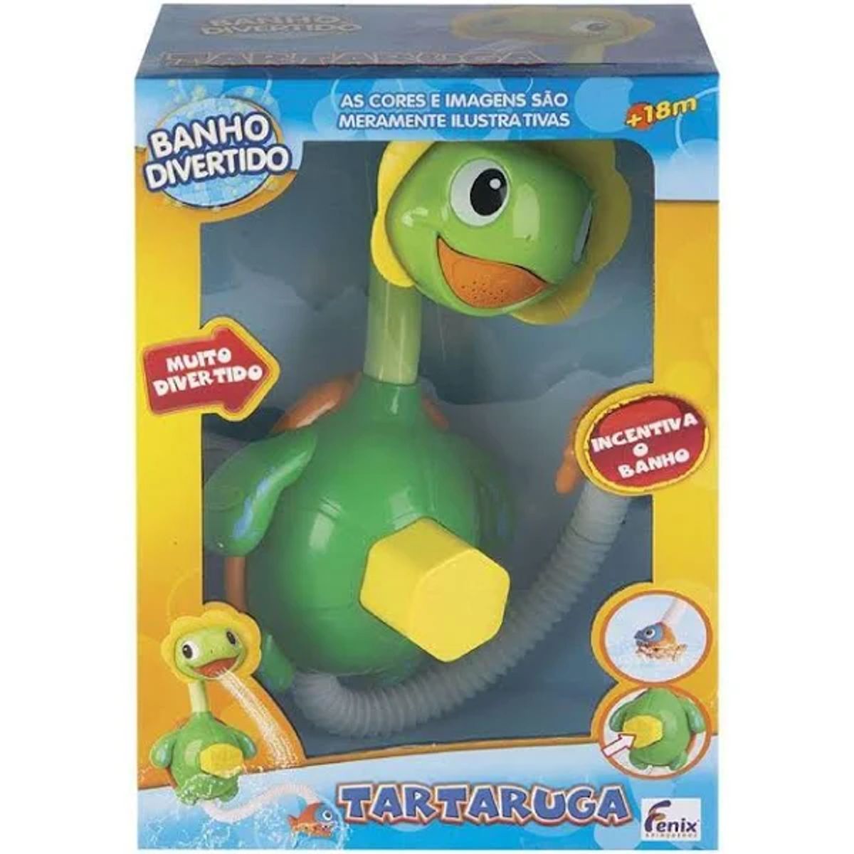 Brinquedo Banho Divertido Fenix Tartaruga Unidade