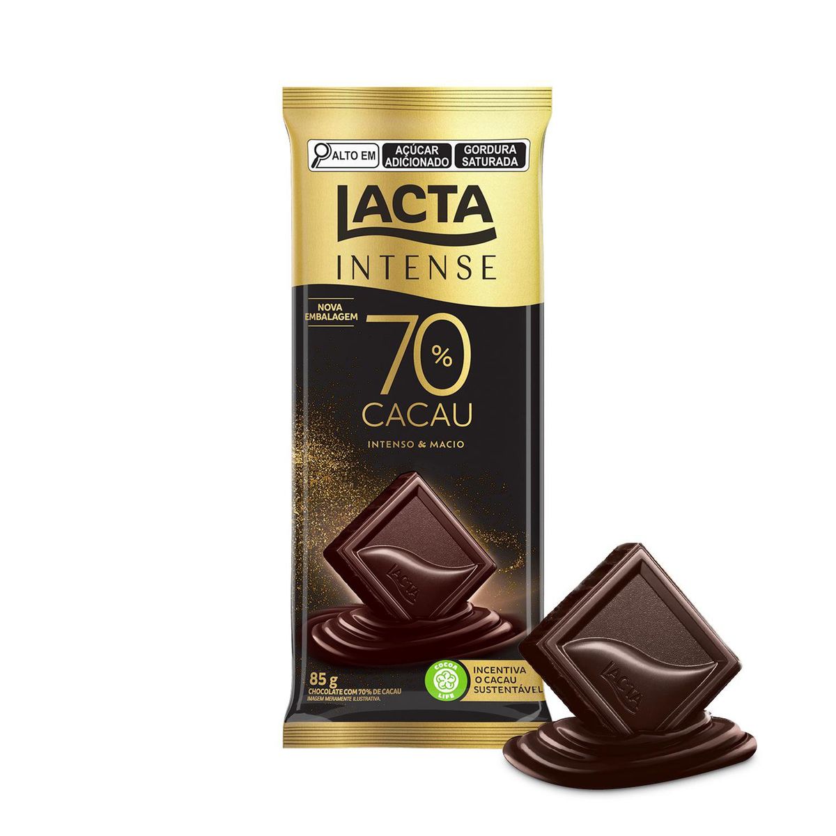 Chocolate Lacta Intense 70% Cacau Original 85g