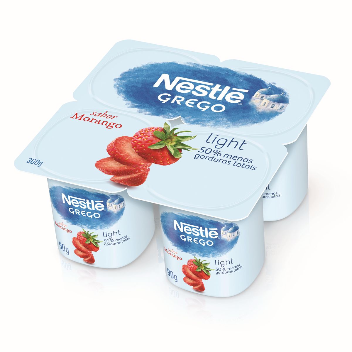Iogurte Grego Nestlé Light Morango 360g