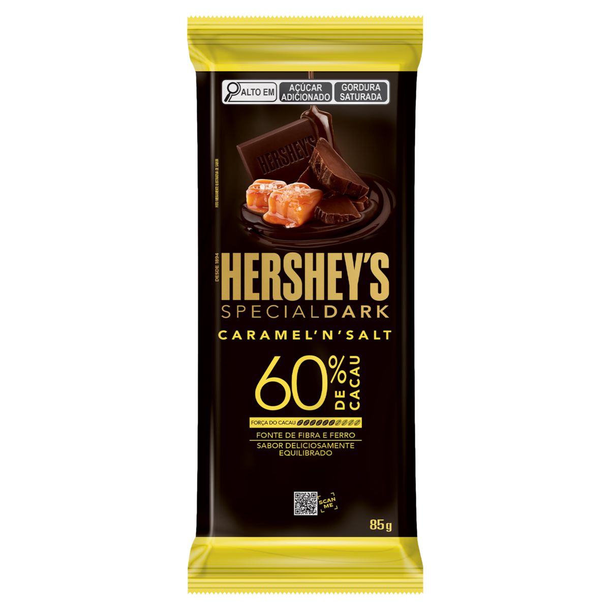 Chocolate Hershey's Caramel 'N' Salt 60% Cacau 85g image number 0