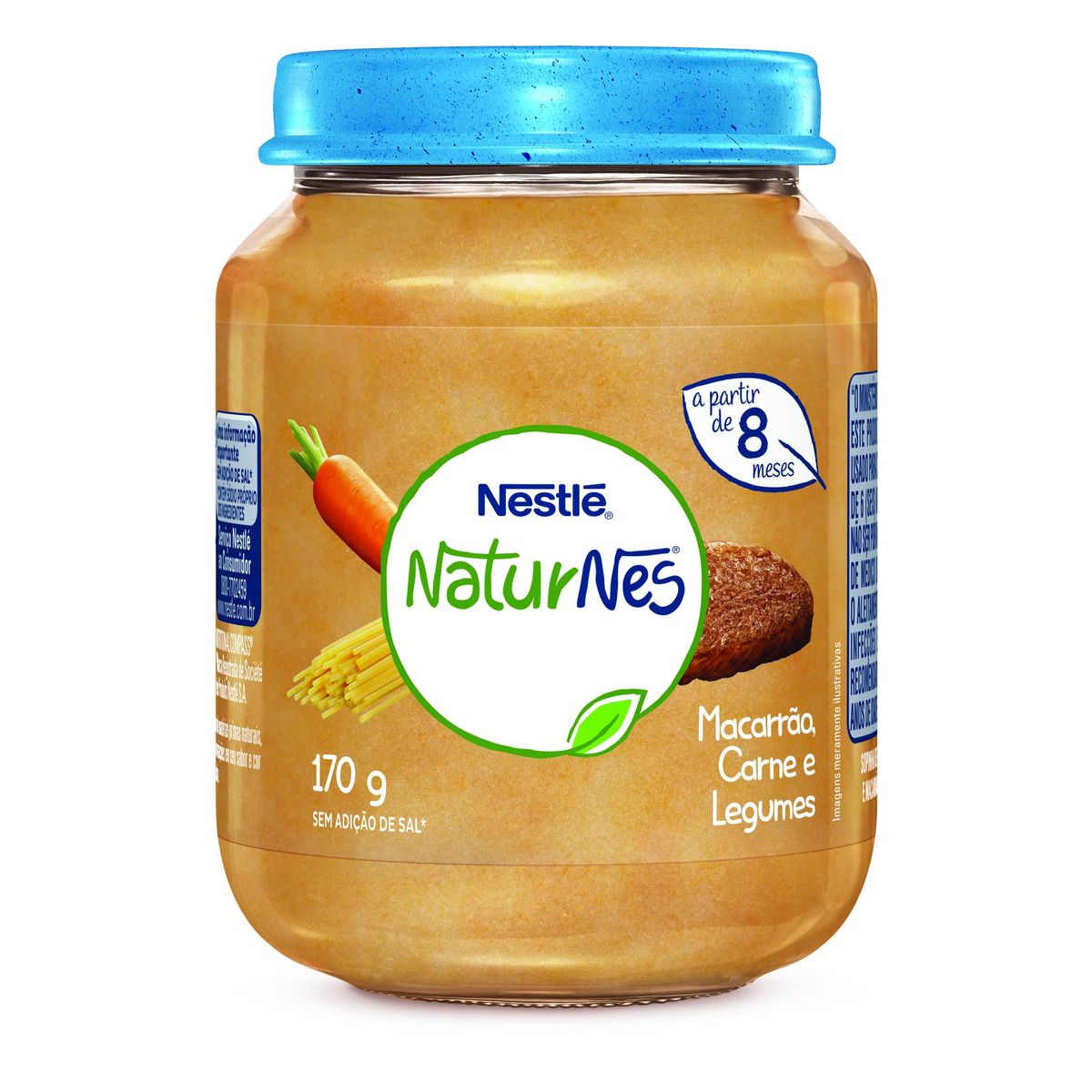 Papinha Nestlé Naturnes Macarrão, Carne e Legumes 170g