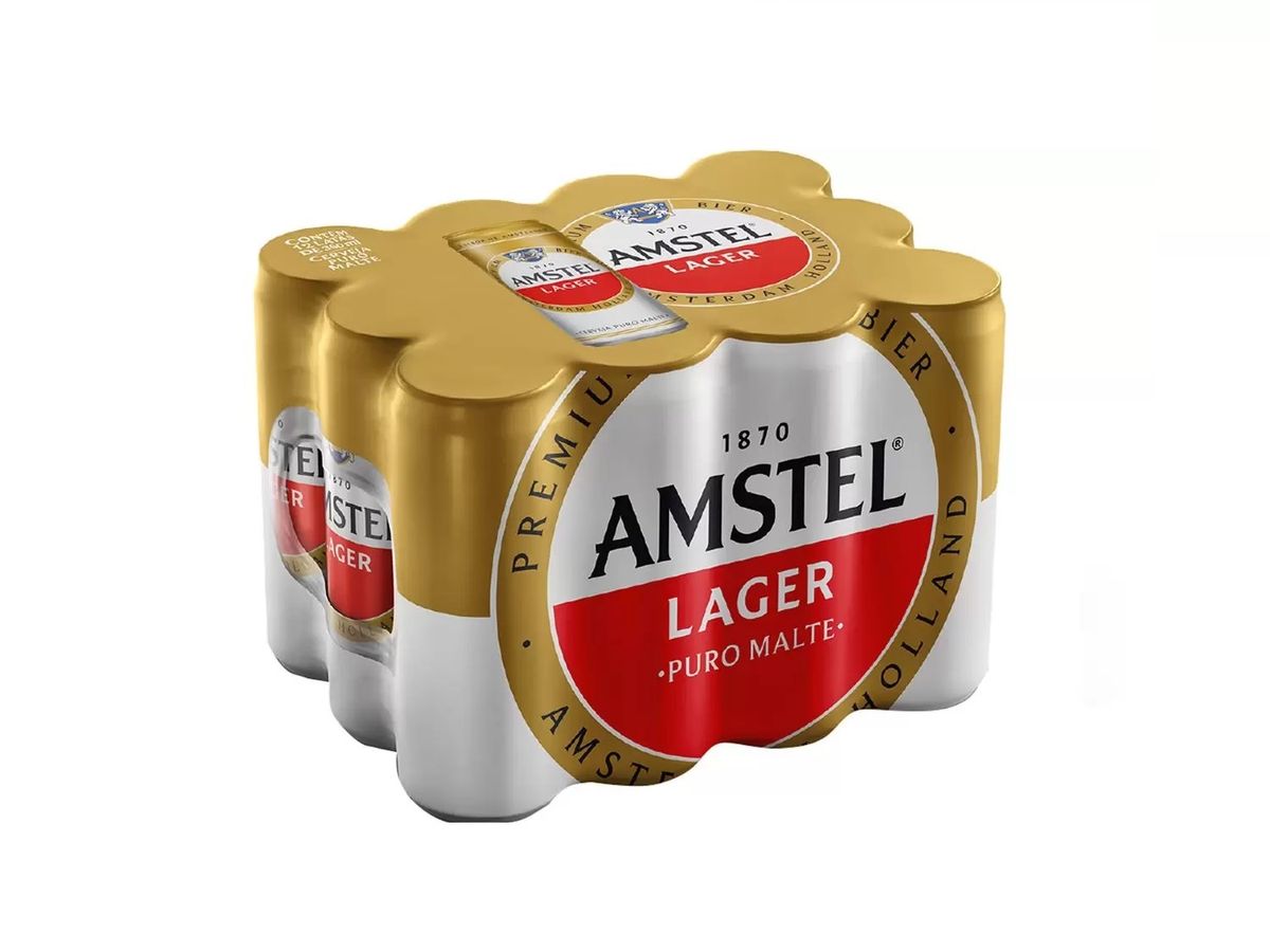 Cerveja Amstel Lager Puro Malte 350ml (Pack com 12 und)