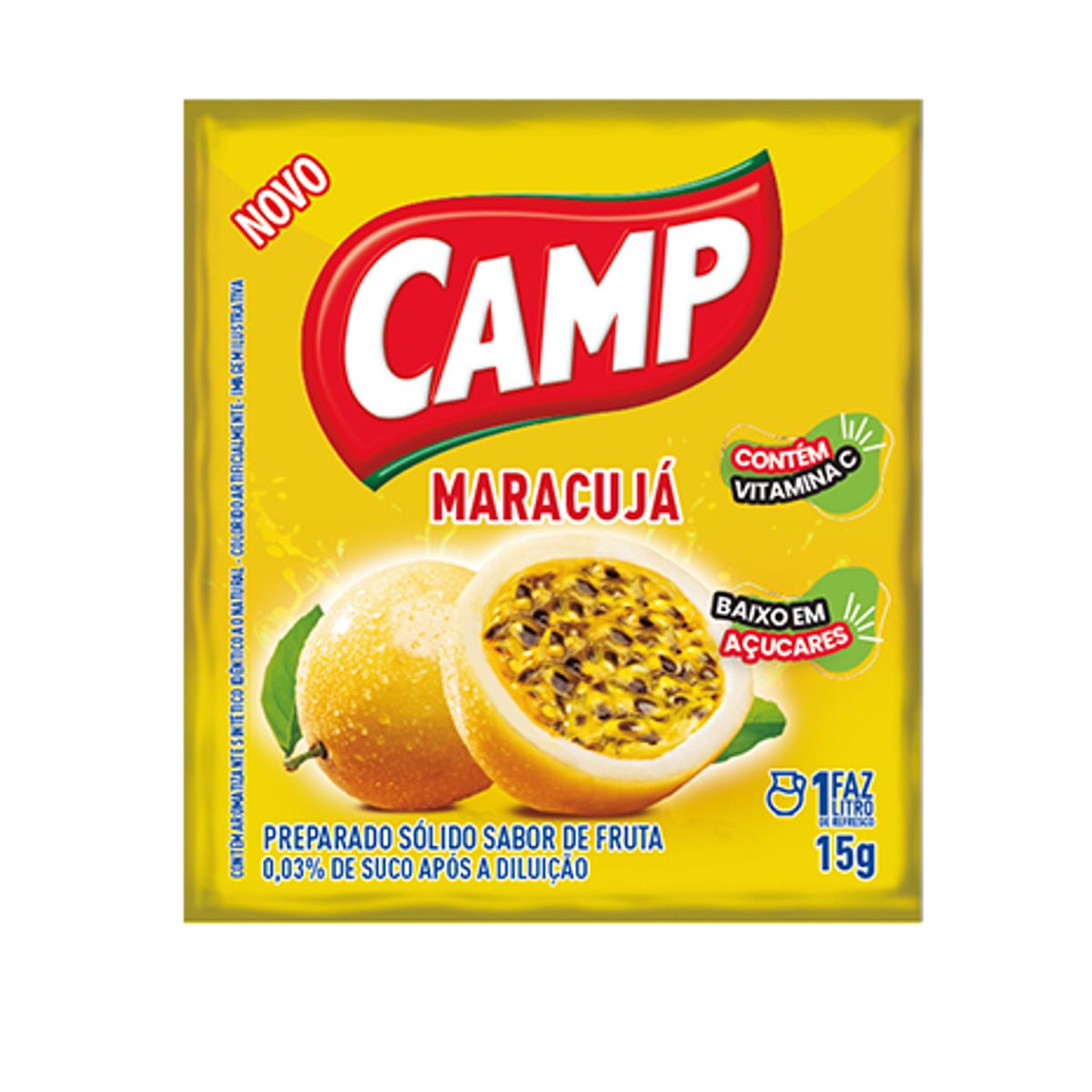 Refresco em Pó Camp Maracujá 15g