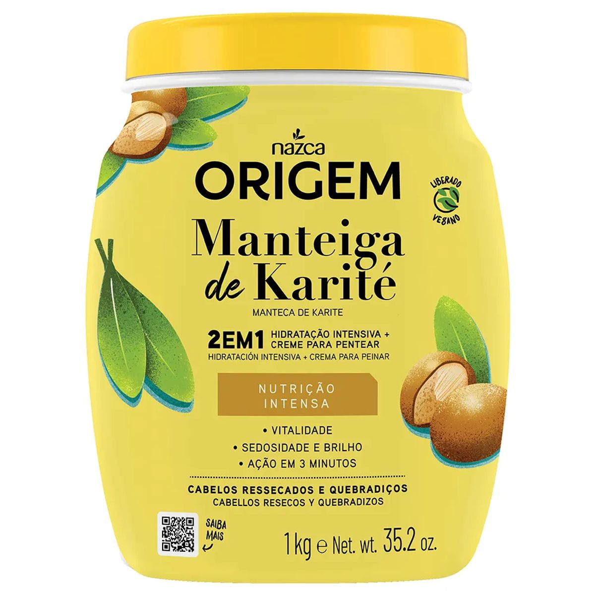 Creme Hidratação Origem 2 em 1 Manteiga de Karité 1kg