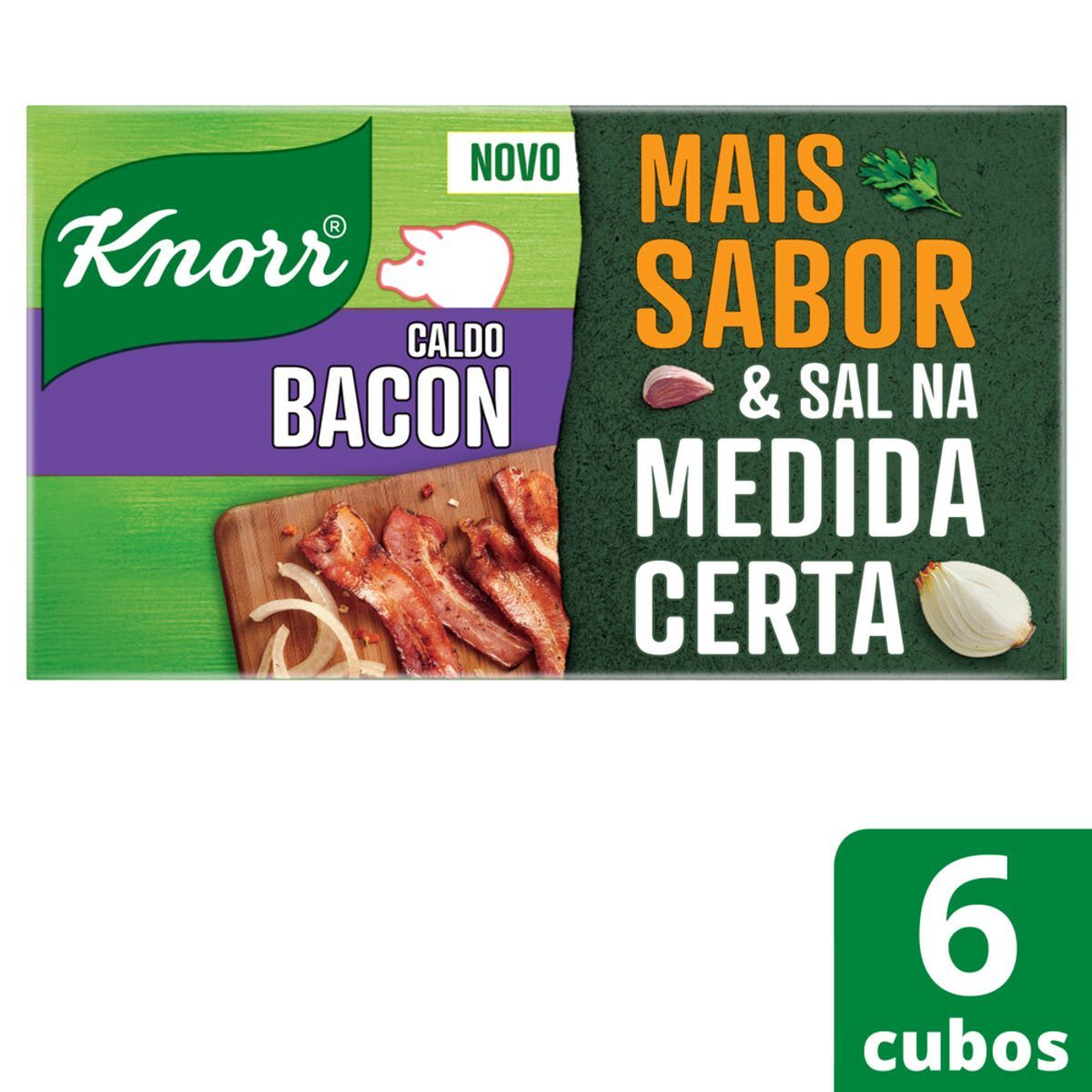 Caldo Knorr Bacon 57g 6 cubos image number 1