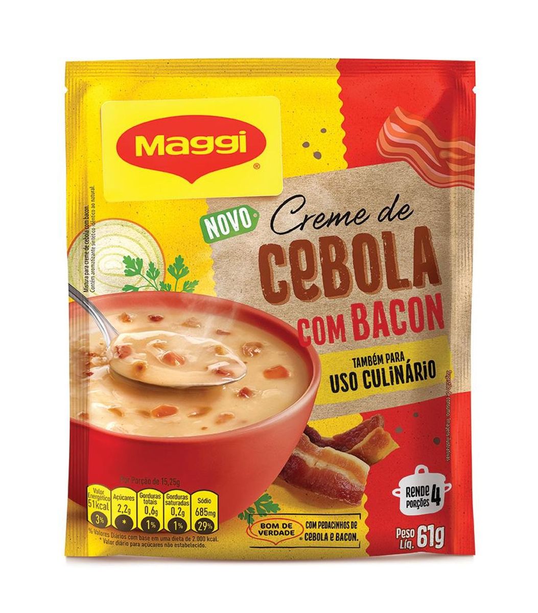 Creme Cebola com Bacon Maggi Pacote 61g
