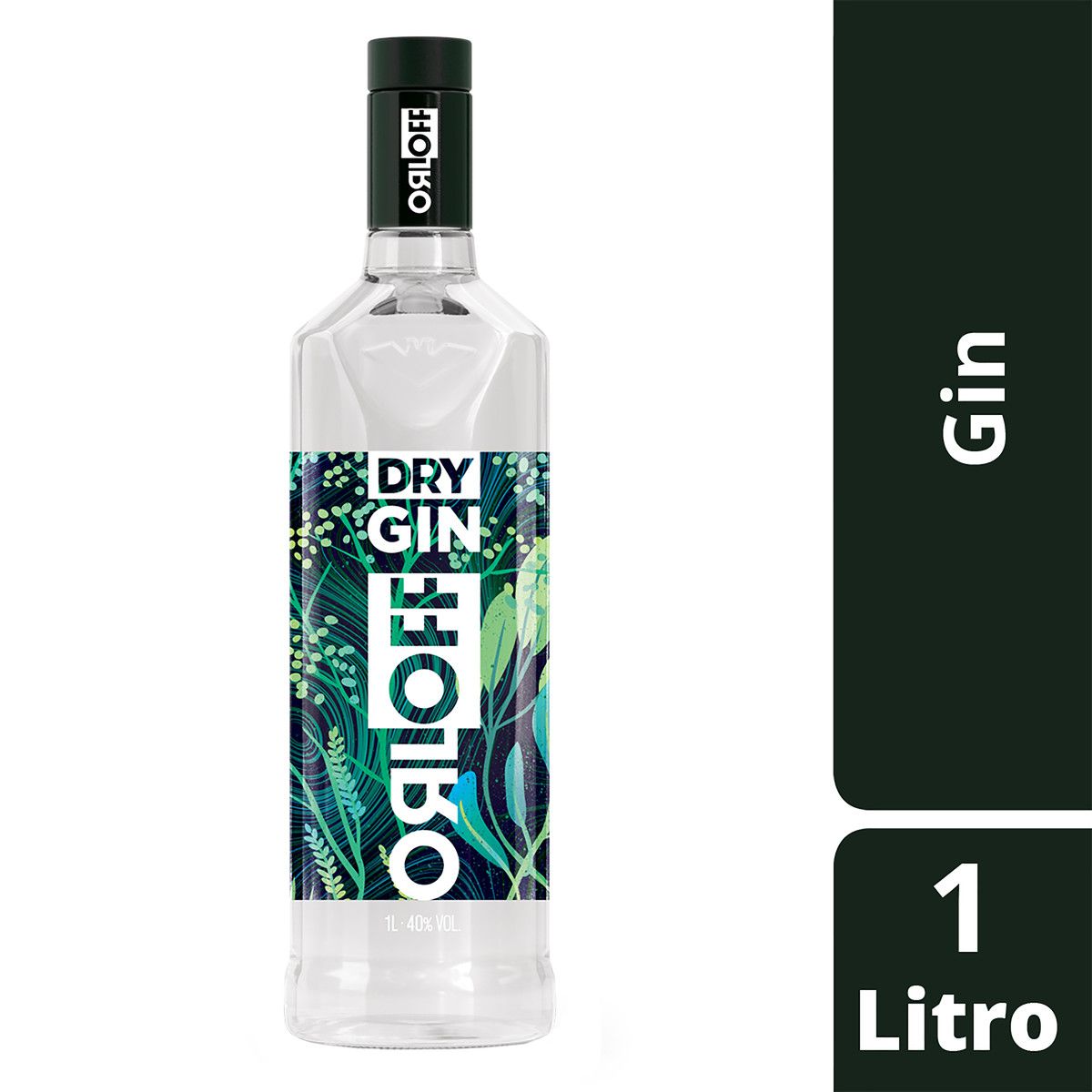 Gin Dry Orloff Garrafa 1l image number 2