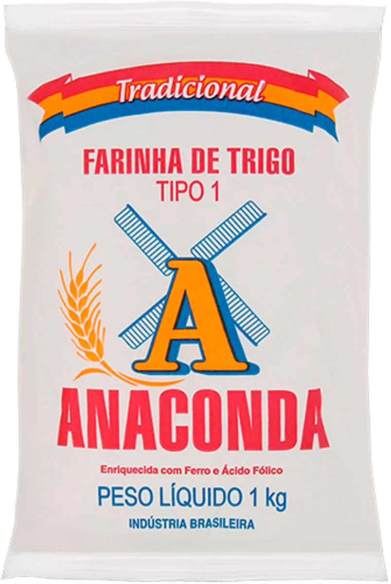 Farinha de Trigo Anaconda Tradicional TP-1 1kg
