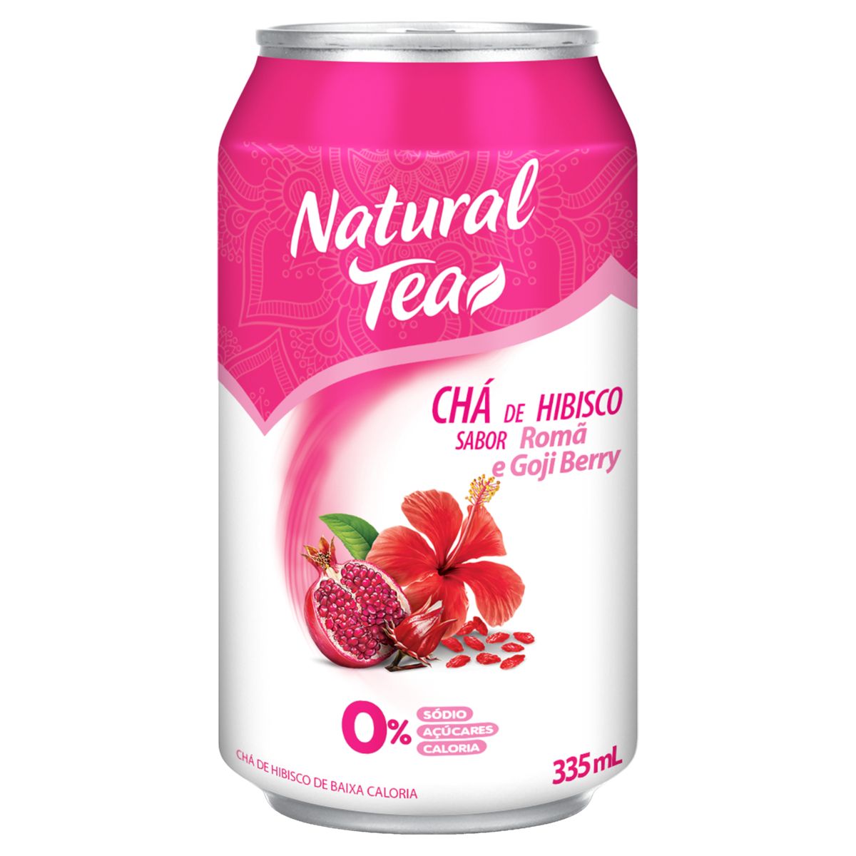 Chá Pronto Natural Tea Hibisco, Romã e Goji Berry Lata 335ml