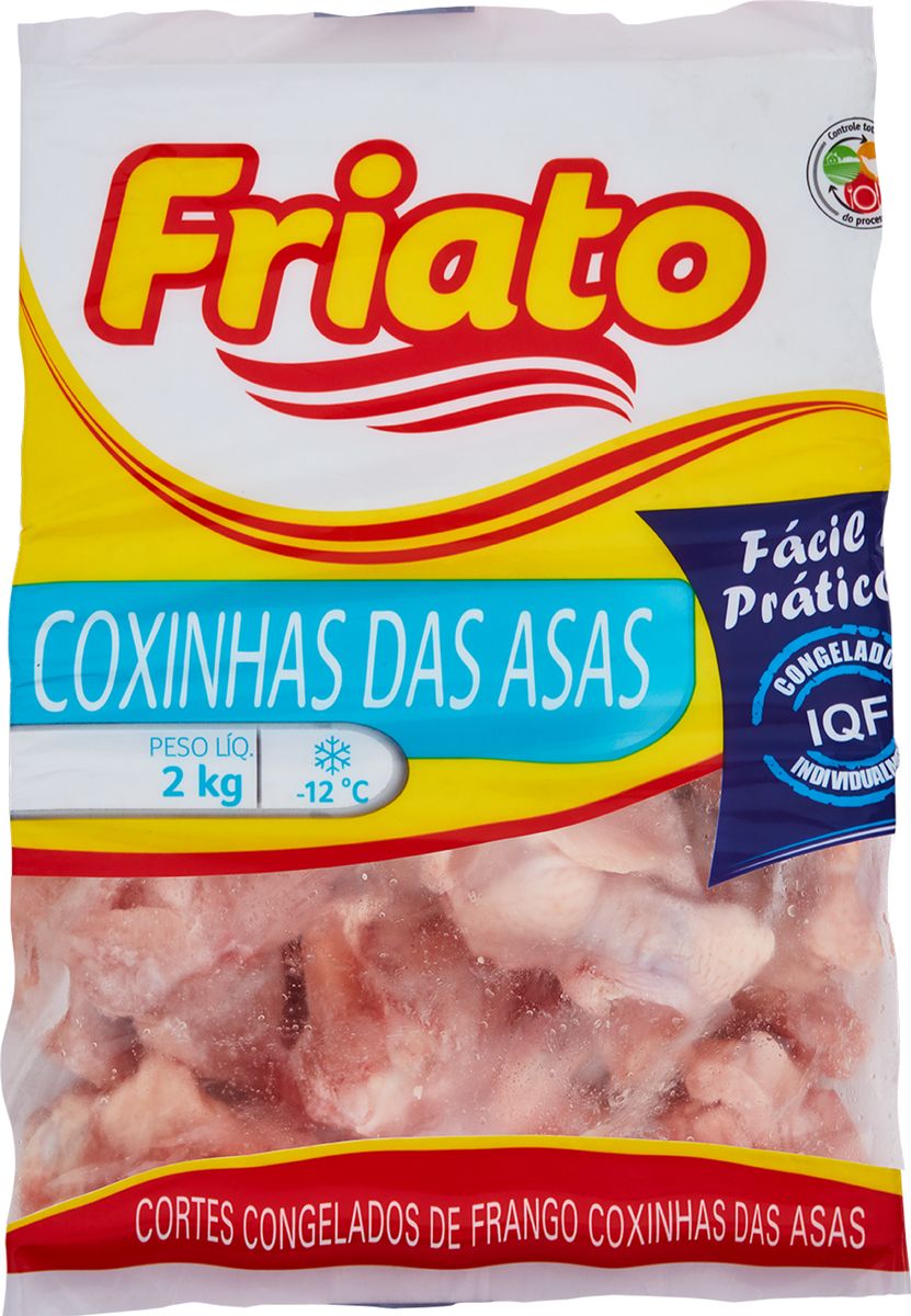 Coxinha da Asa de Frango Congelado IQF Friato 2kg image number 0