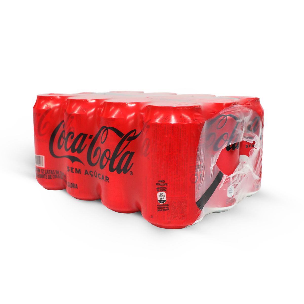 Refrigerante Coca-Cola Sem Açúcar 350ml (Fardo com 12 und)