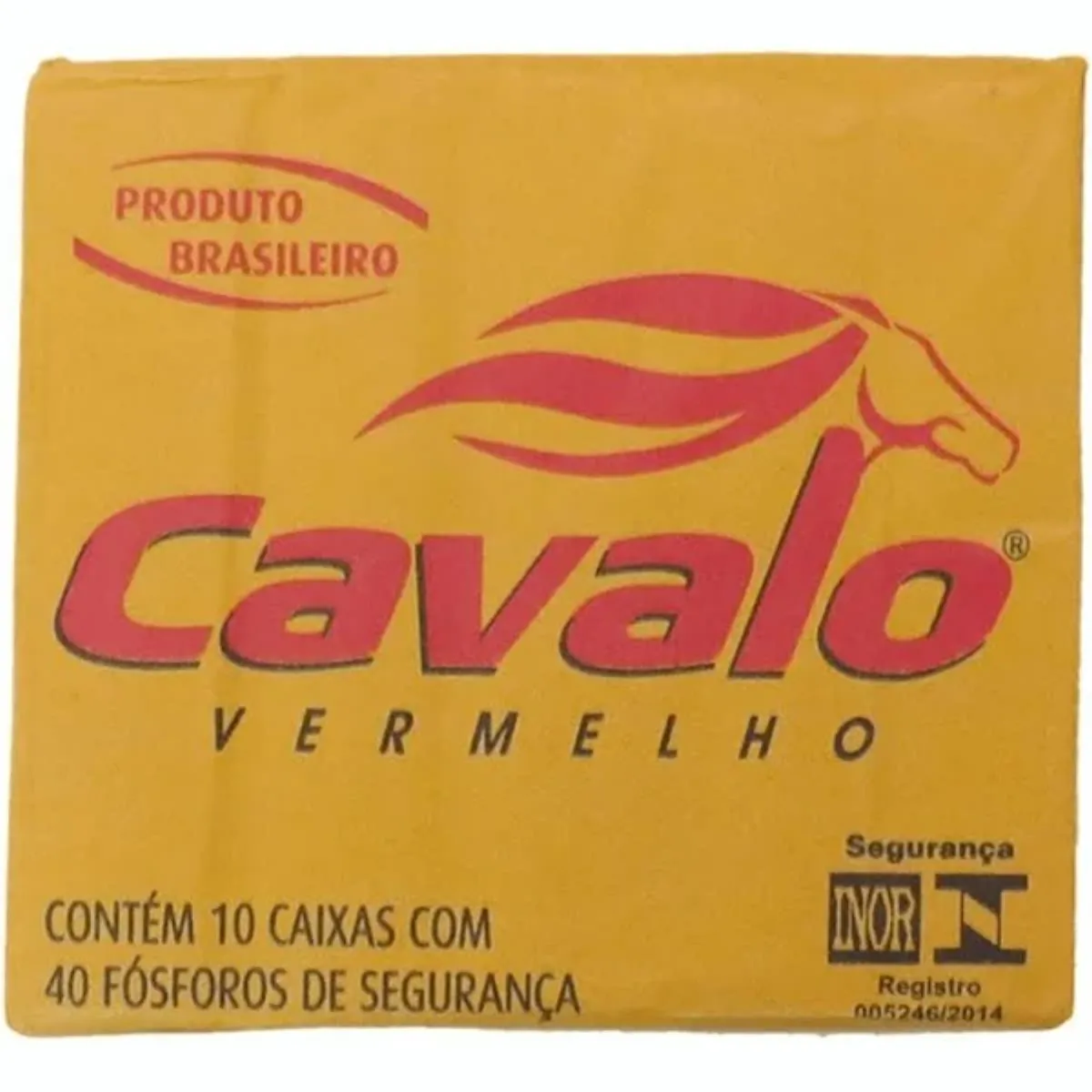 Fósforo Cavalo Vermelho Contém 10 Caixas com 40 Fósforos image number 0