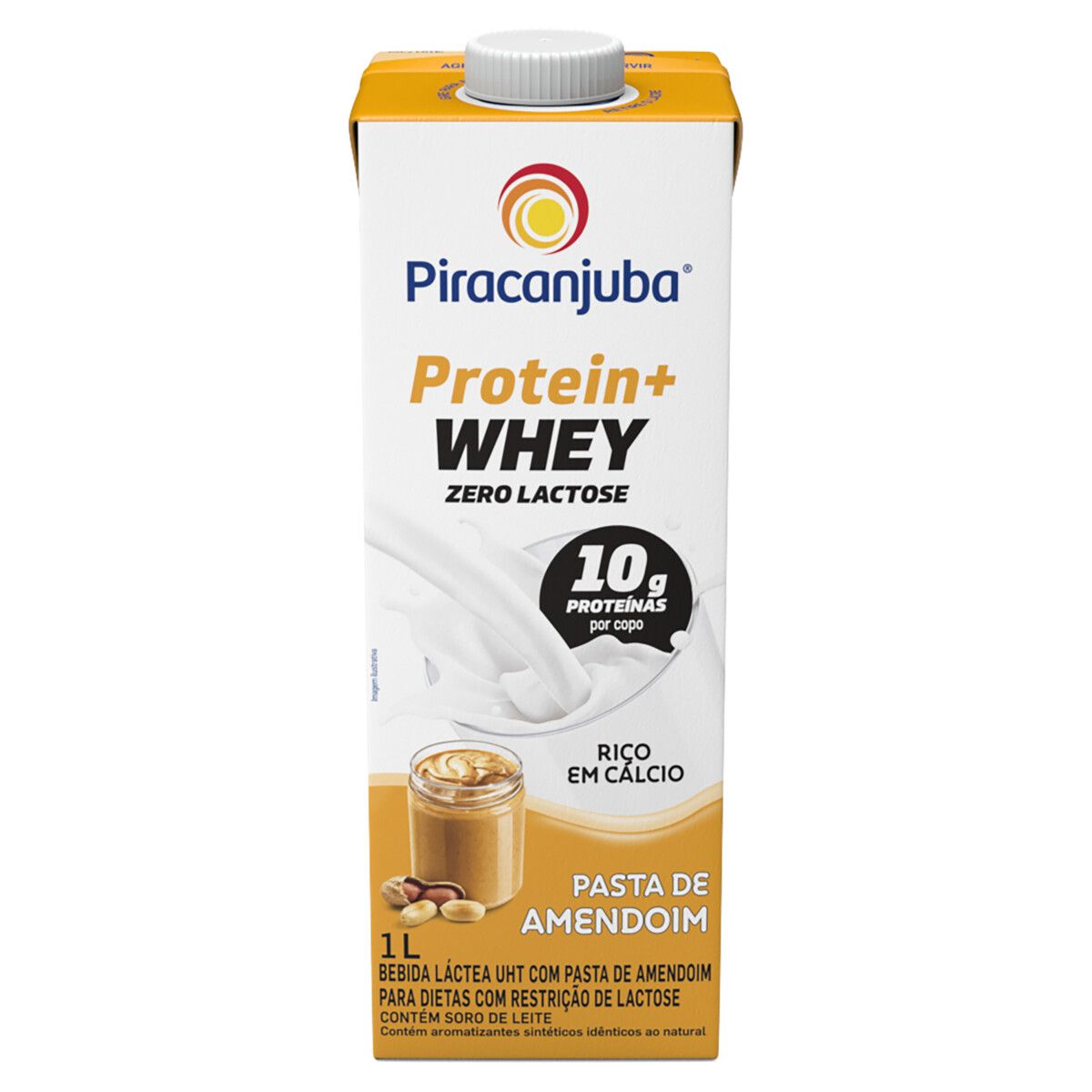 Bebida Láctea UHT Piracanjuba Protein + Whey Pasta de Amendoim 1l