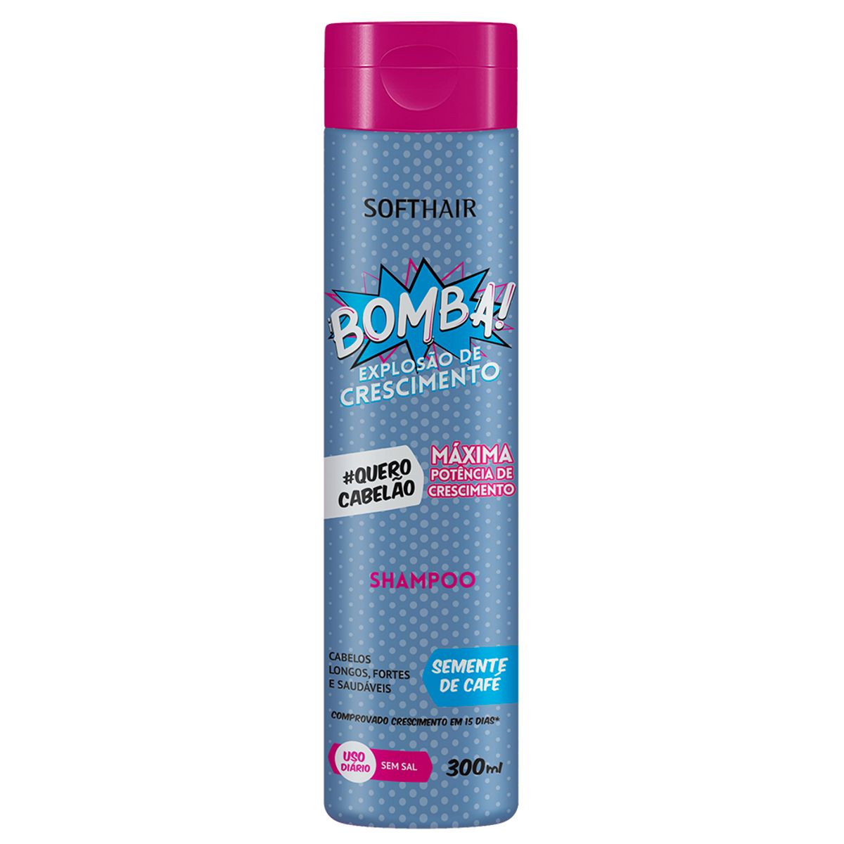 Shampoo Softhair Bomba Semente de Café 300ml