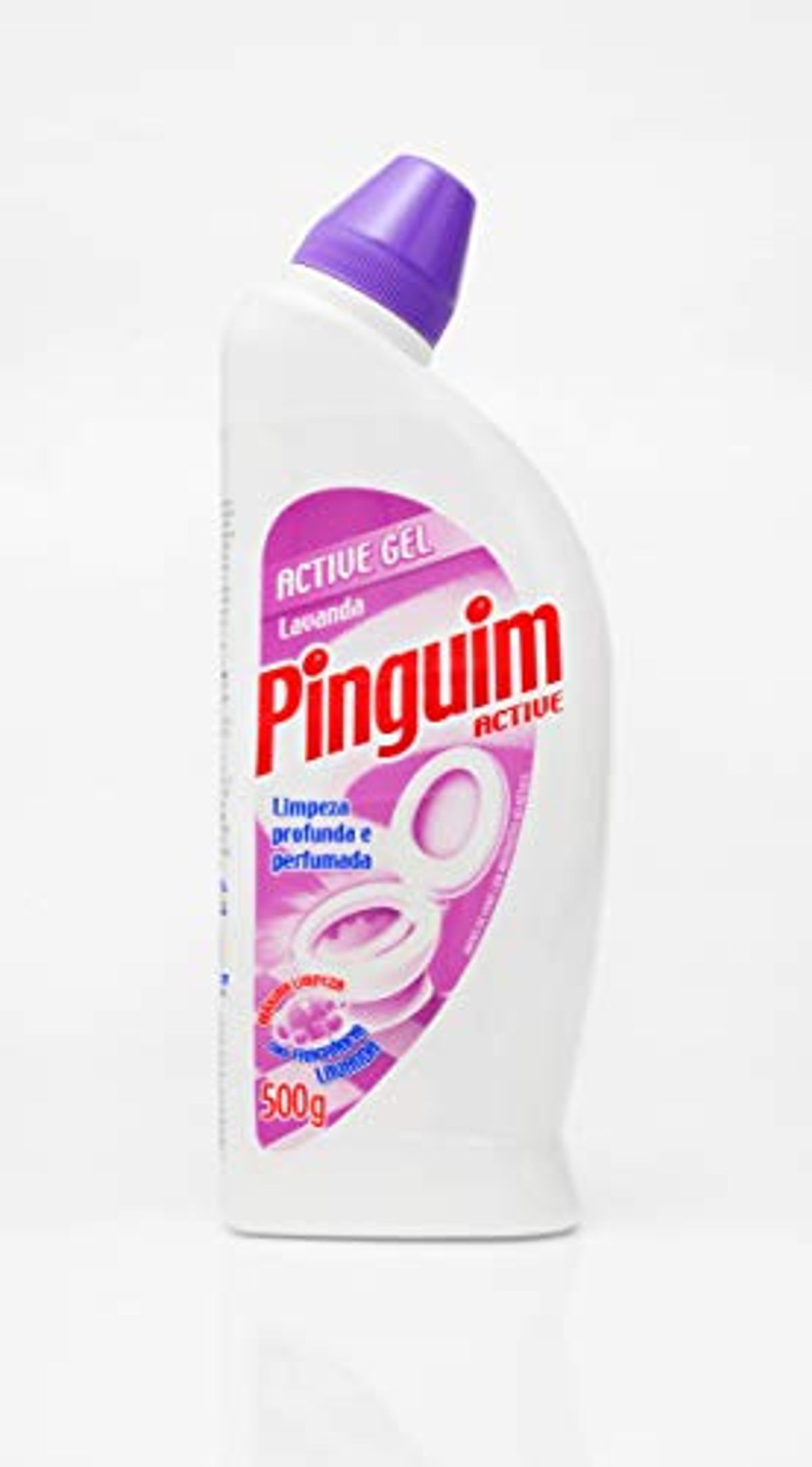 Higienizador Sanitário Pinguim Active Gel Lavanda 500g image number 0