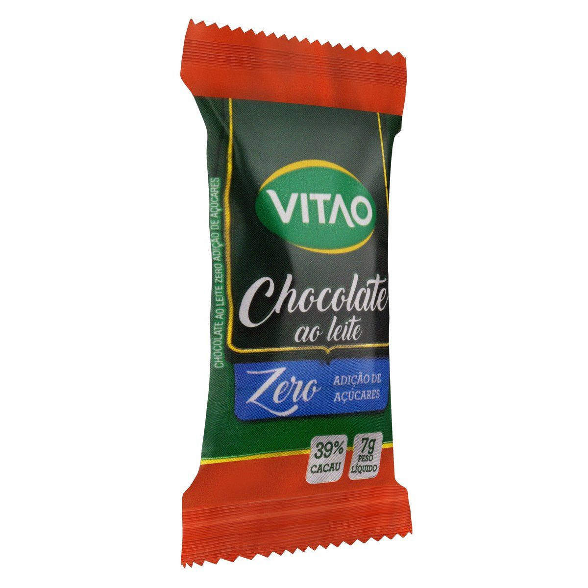 Chocolate ao Leite 39% Cacau Vitao Pacote 7g image number 4