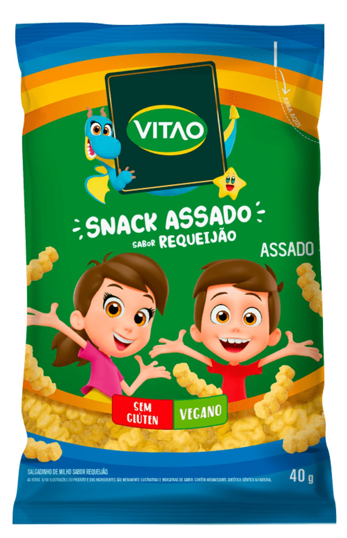 Snack Integral Vitao Requeijão Kids 40g