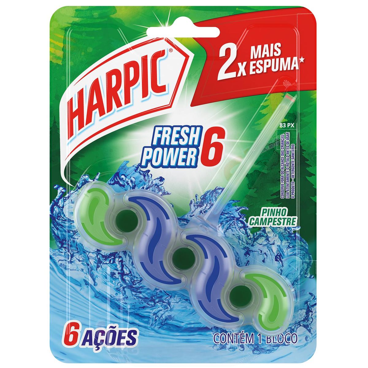 Bloco Sanitário Harpic Fresh Power 6 Pinho