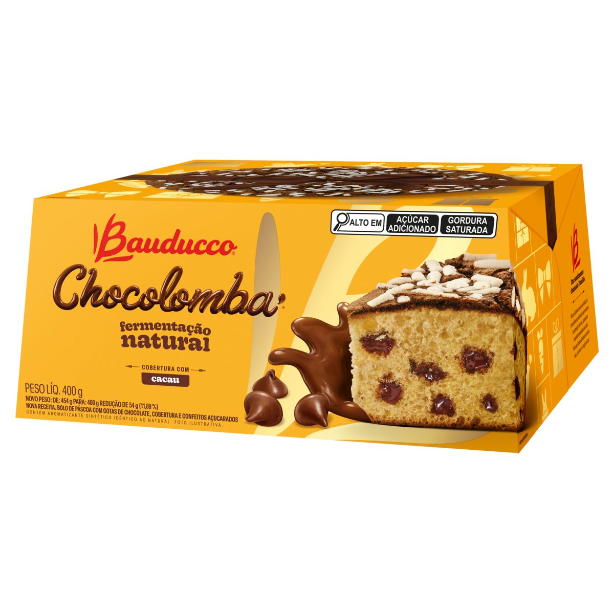 Chocolomba Bauducco Gotas de Chocolate Caixa 400g image number 0