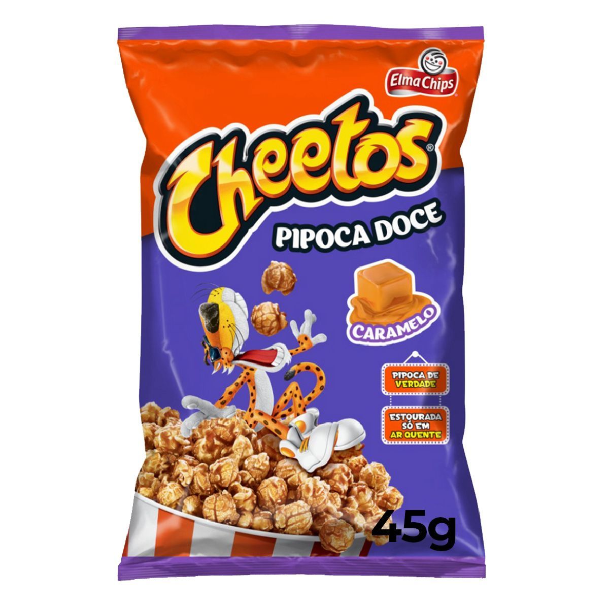 Pipoca Pronta Doce Cheetos Caramelizada Pacote 45g