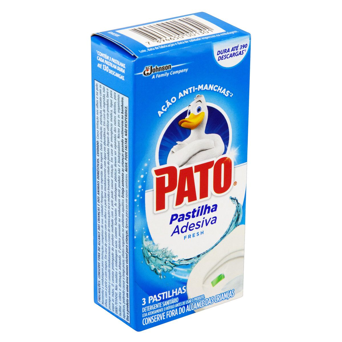Detergente Sanitário Pato Pastilha Adesiva Fresh 3 Unidades image number 2