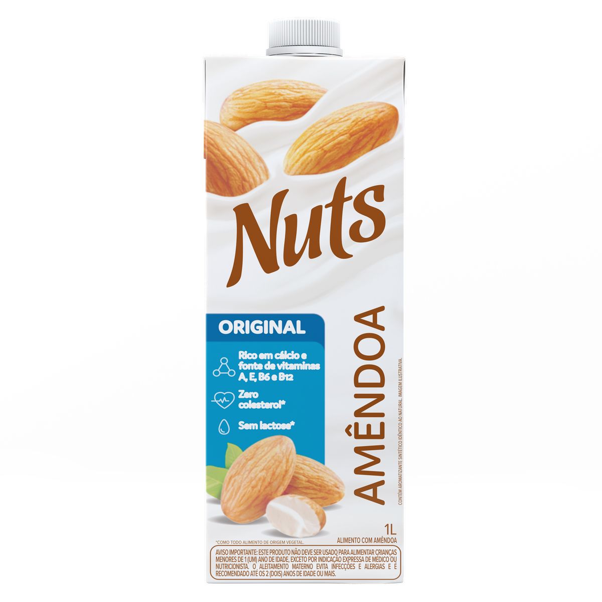 Bebida à Base de Amêndoa Original Nuts Caixa 1l