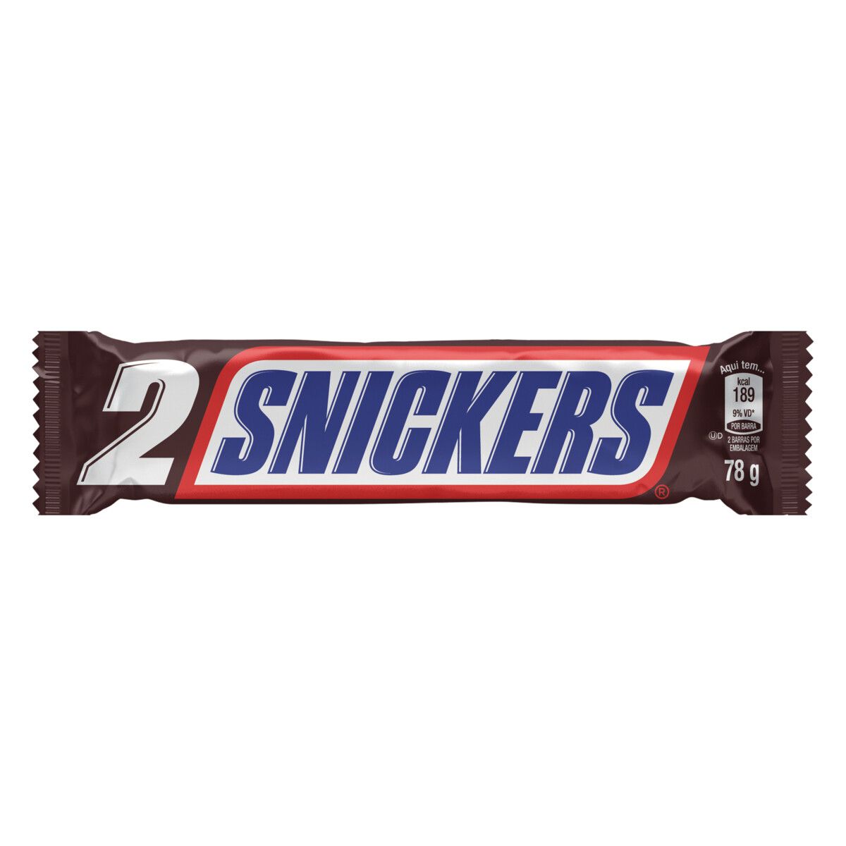 Chocolate Snickers Pacote 78g 2 Unidades