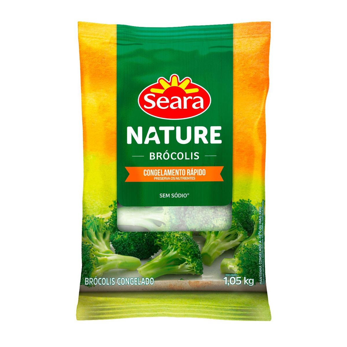 Brócolis Congelado Nature Seara Sem Sódio 1,05kg