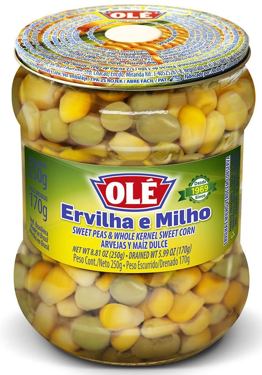 Ervilha e Milho Olé Vidro 170g