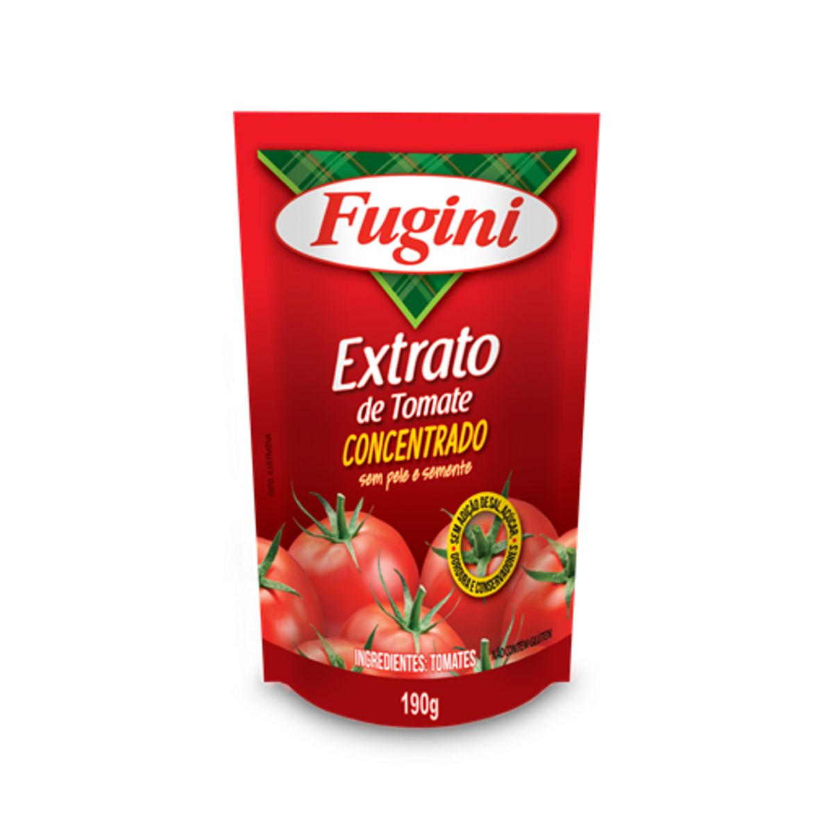 Extarto de Tomate Fugini Concentrado Sachê 190g image number 0