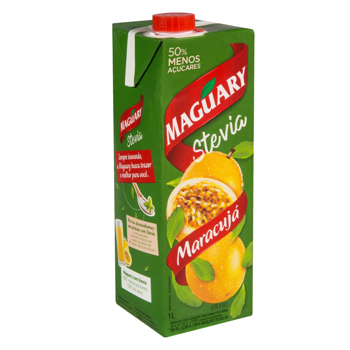 Bebida Adoçada Maracujá Maguary Stevia Caixa 1l image number 3