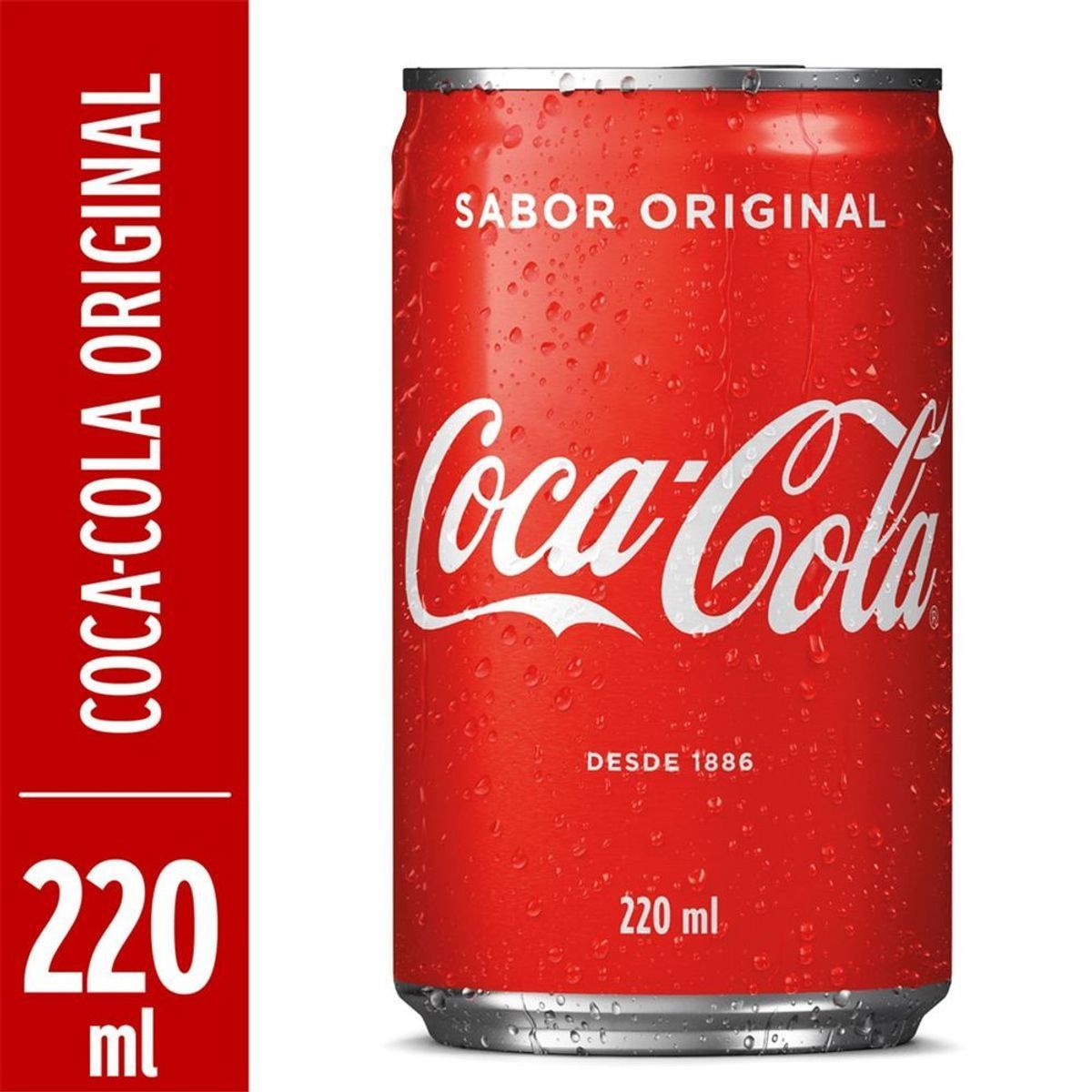 Refrigerante Coca-Cola Original Lata 220ml image number 1