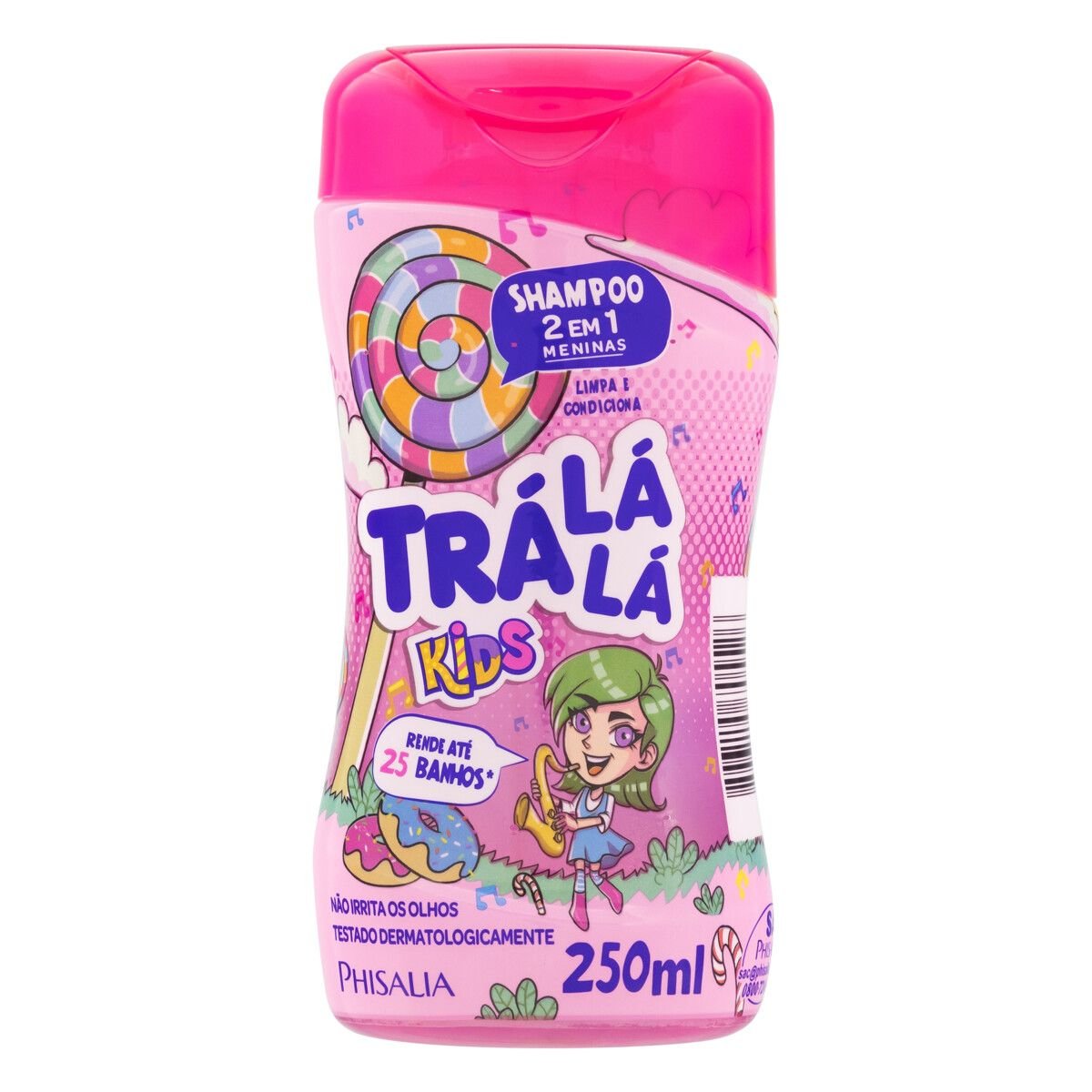 Shampoo 2 em 1 Menina Trá Lá Lá Kids Frasco 250ml