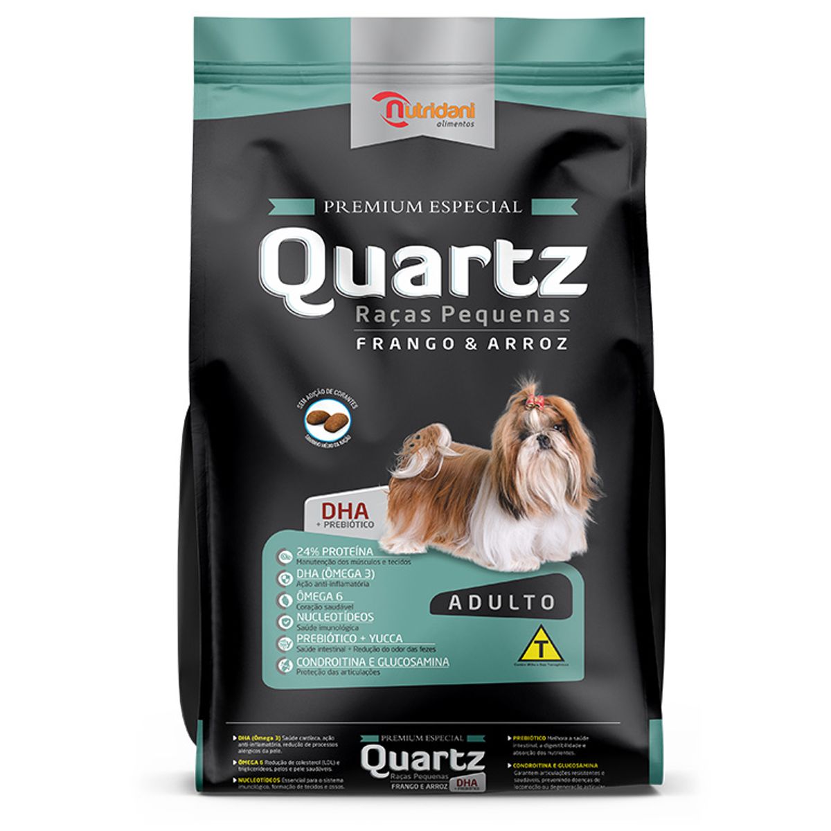 Alimento para Cães Adulto Quartz Frango e Arroz 15kg