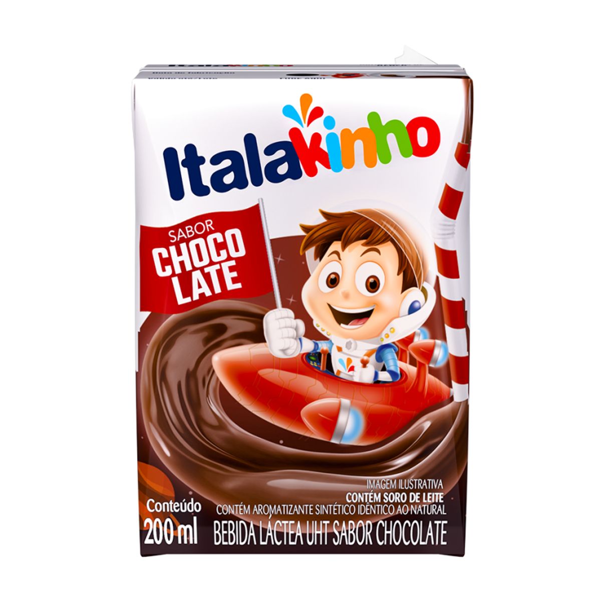 Bebida Láctea Italakinho UHT Chocolate 200ml