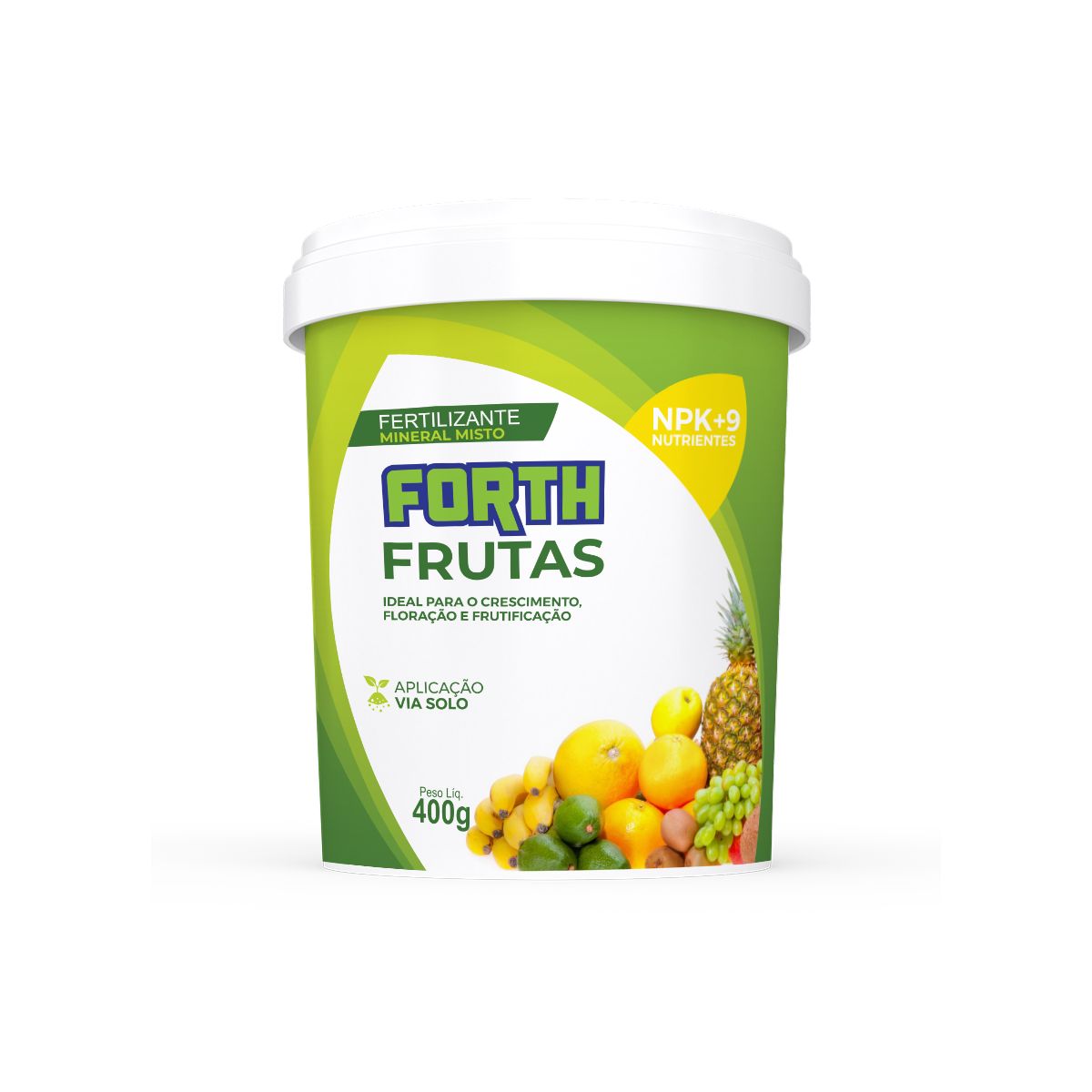 Fertilizante Mineral Forth Frutas NPK+ 9 Nutrientes 400g