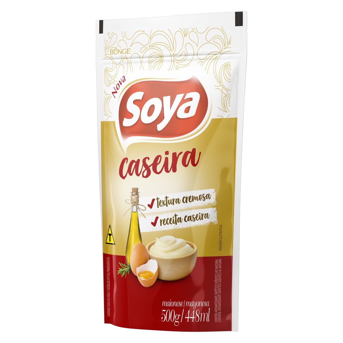 Maionese Caseira Soya Sachê 500g image number 2