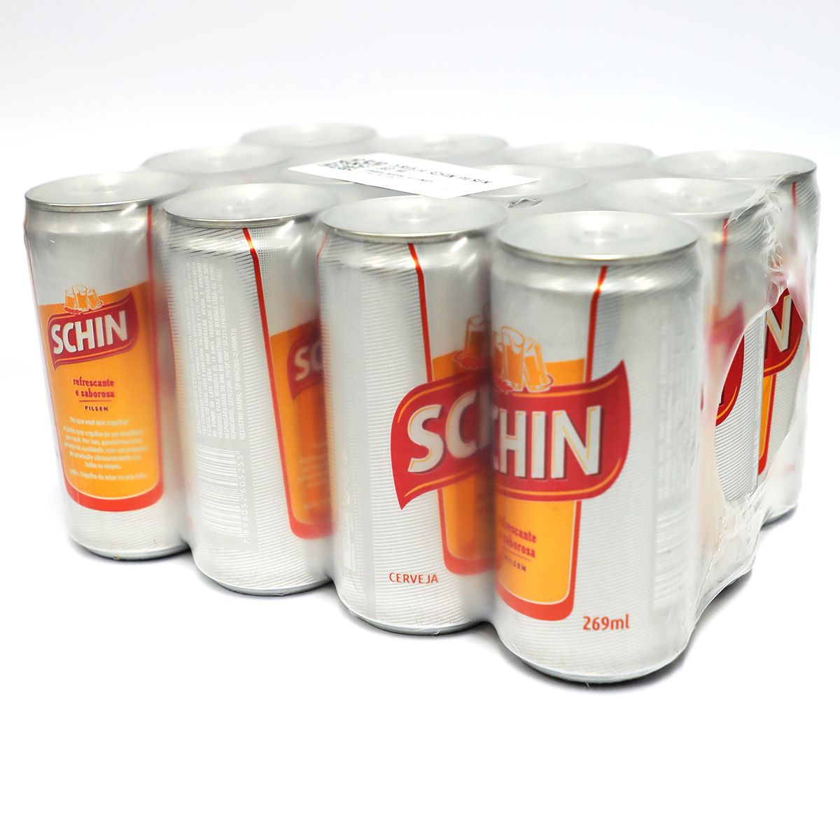 Cerveja Pilsen Schin Lata 269ml (Pack com 12 und)
