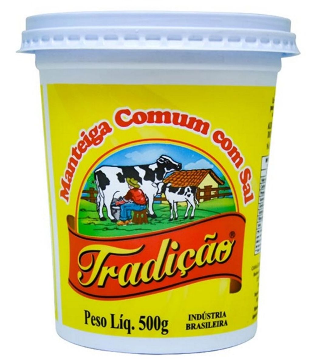 Manteiga Comum Tradição com Sal 500g image number 0