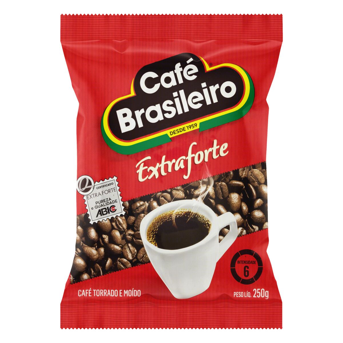 Café Torrado e Moído Extraforte Café Brasileiro Pacote 250g