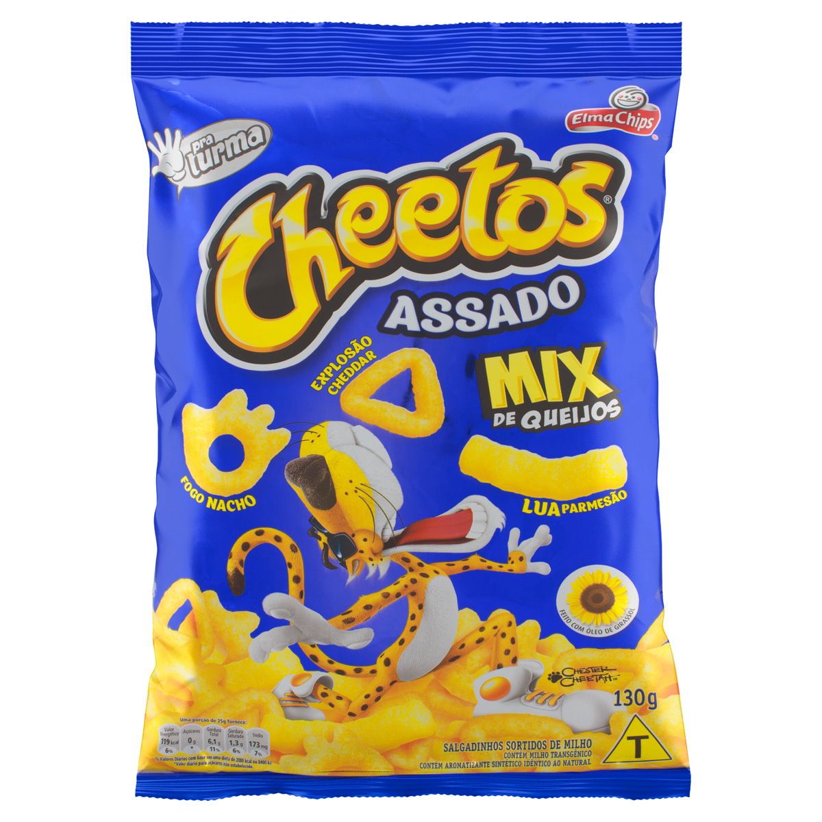 Salgadinho Elma Chips Cheetos Requeijão/Parmesão Pacote com 40/45g