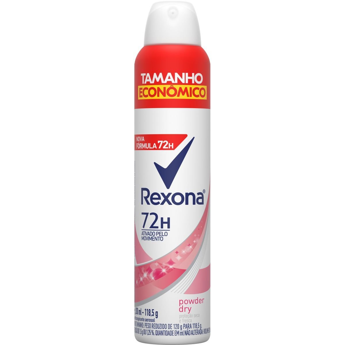 Desodorante Antitranspirante Rexona Feminino Aerosol Powder Dry 200ml